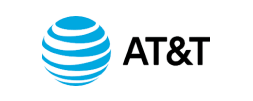 At&t logo representing telecommunications and technology leadership