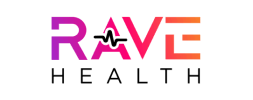 Home 17 Rave health logo representing digital health innovation and wellness technology