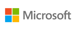 Microsoft logo representing global technology and software solutions